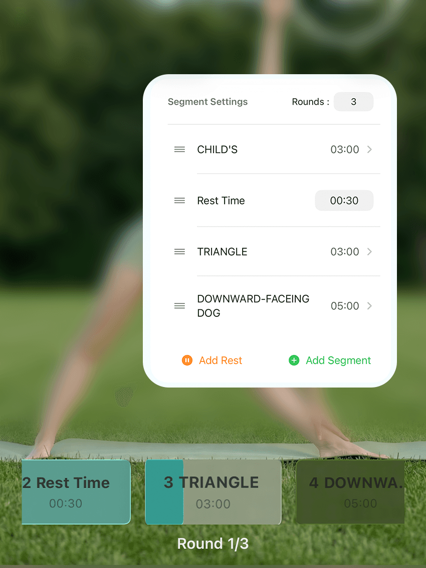 Segmented Timer Interface